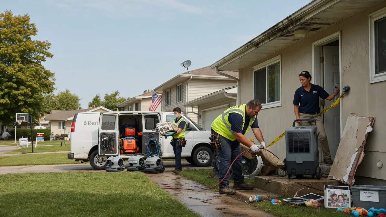 Water Damage Restoration in Cambria, IL near me